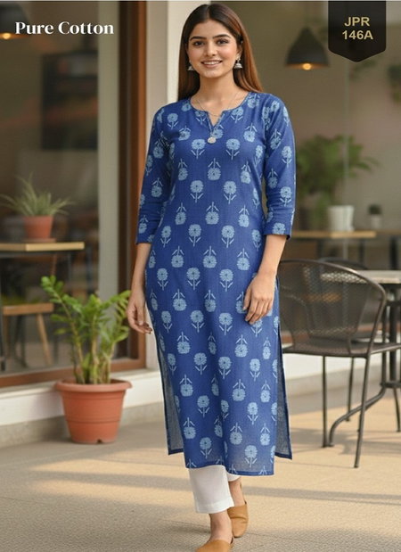 Tew Alisa Pure Cotton Jaipuri Printed Kurti Wholesalers In Delhi
